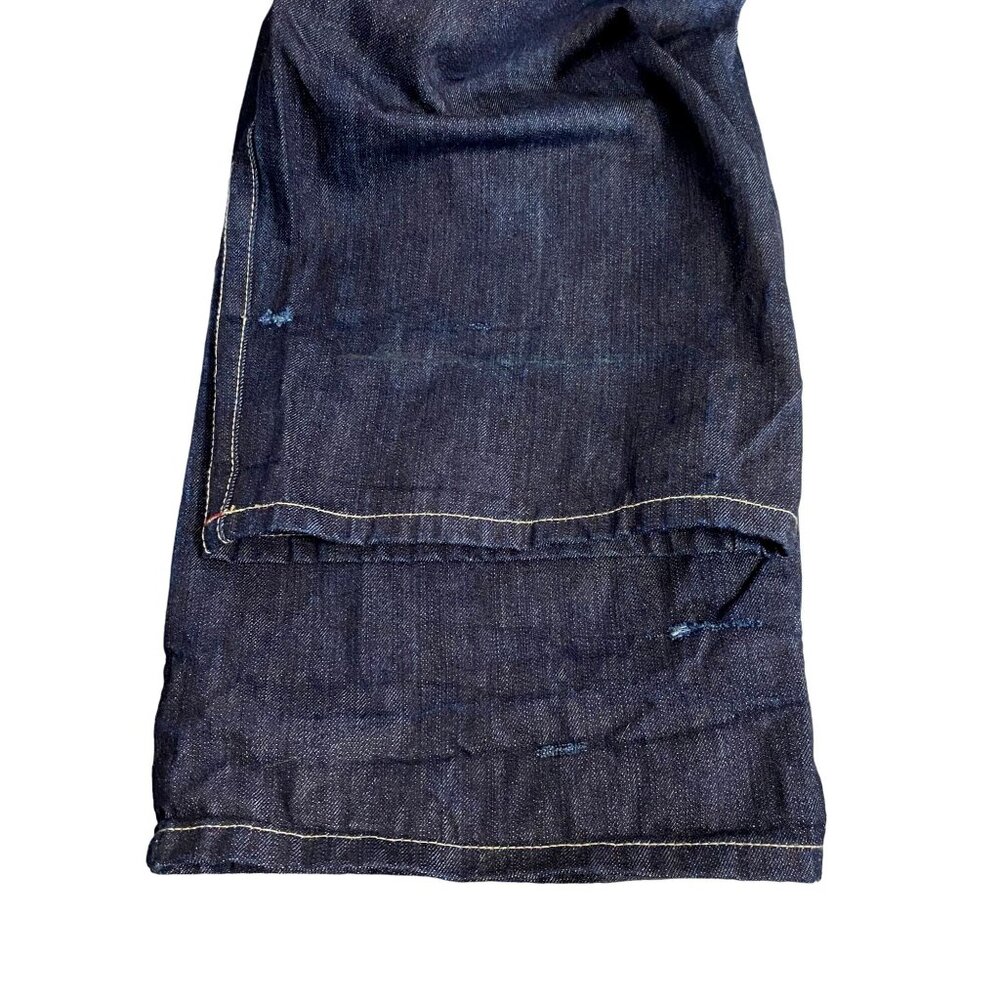 VTG Avirex Jeans Men 40x34 Blue Denim Embroidered Loose Baggy Y2K Hip Hop Skater - Picture 11 of 12